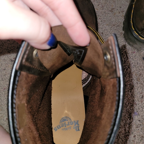 Dr. Martens 1460 Crazy Horse Leather Lace Up Boots in Brown - Picture 5 of 6